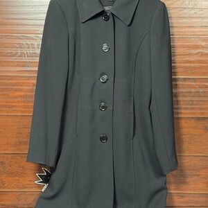 Forecaster of Boston Long Coat Women’s Size 10 Black Polyester Blend Used
